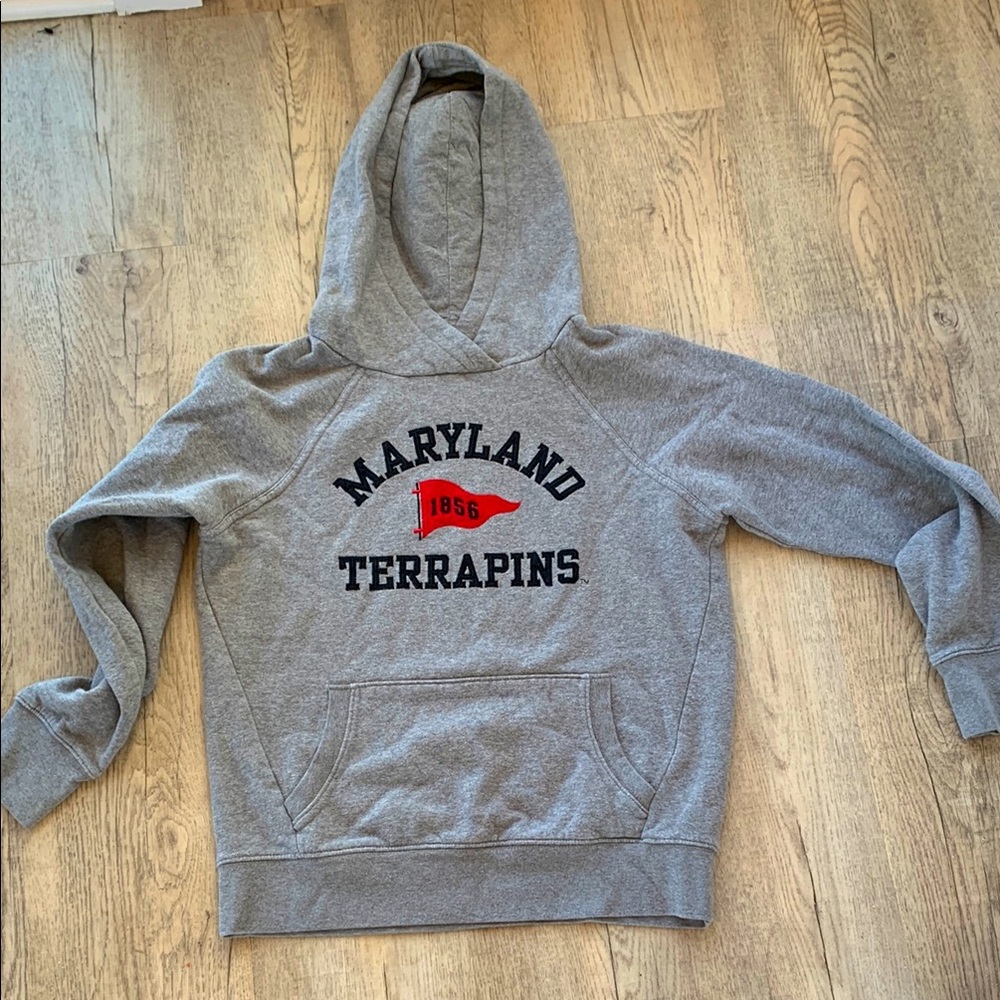 Gray Maryland Terrapins Hoodie size M